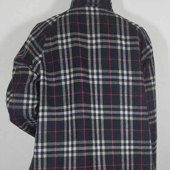 Woman's Madison Reversible Jacket Plaid or Solid Black - Picture 12 of 14